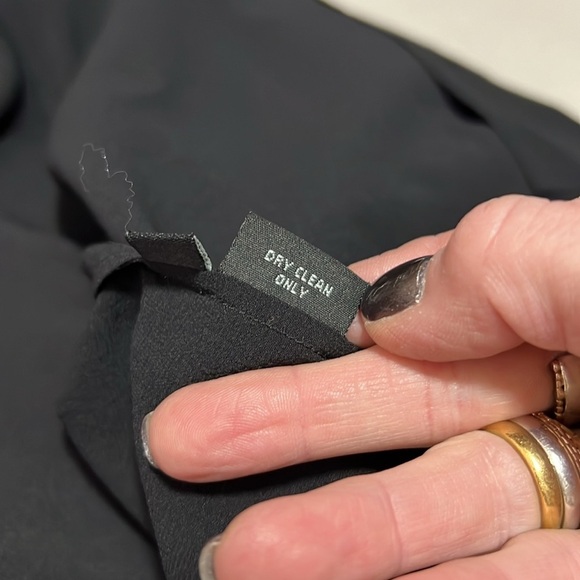 Calliope Black Sheer Silk Cut Out Jacket Size Large - Picture 10 of 10